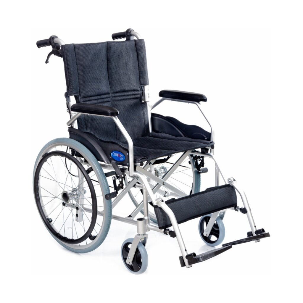 Comfort Plus Easy Folding Wheelchair available to hire from Mobility Bodrum
